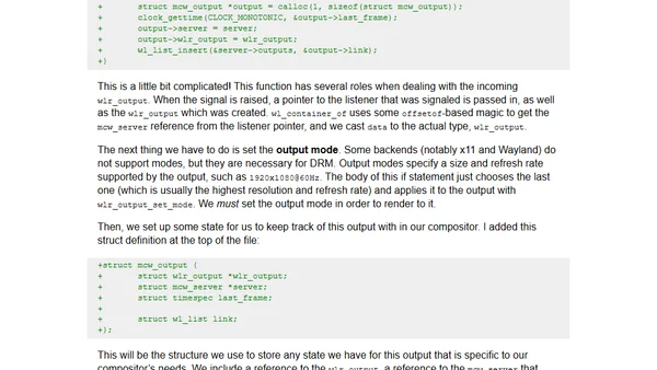 Writing a Wayland Compositor, Part 1: Hello wlroots