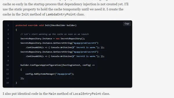 Lambda Cold Start for ASP.NET (Part 2)