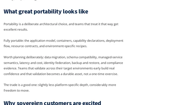 Sovereign Application Portability with Adaptive Apps and Radius