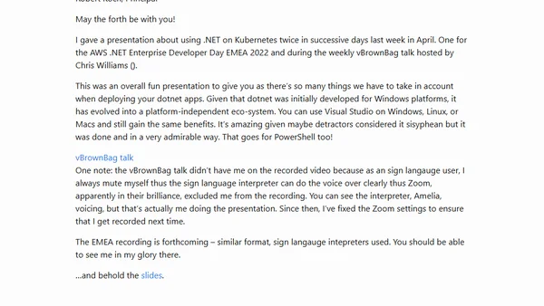 Dotnet on Kubernetes