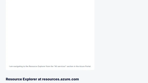 Use the Resource Explorer from the Azure Portal