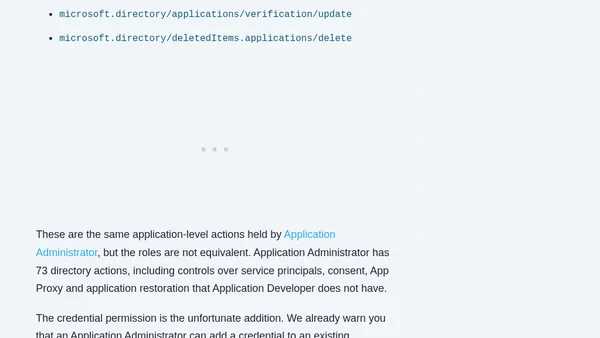 Microsoft quietly expands the Entra Application Developer role