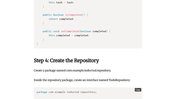 How to build a Java Spring JSON API from scratch
