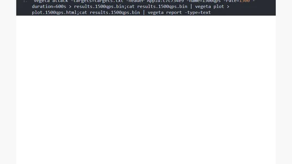 Load testing en 5 minutes avec Vegeta