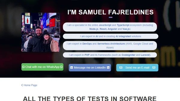 All the Types of Tests in Software Development