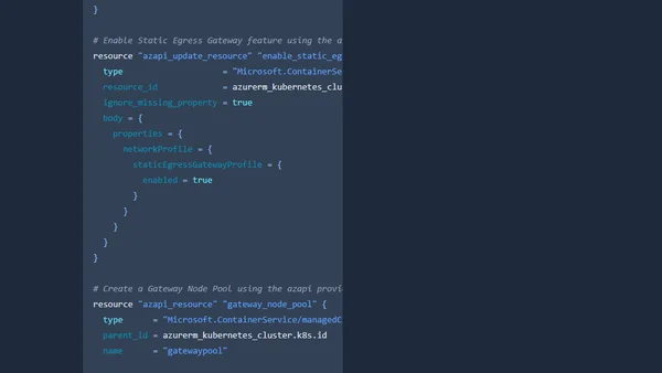 AKS: Static Egress Gateway with Terraform