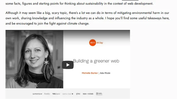 Video: Building a Greener Web