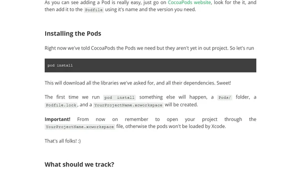 CocoaPods!