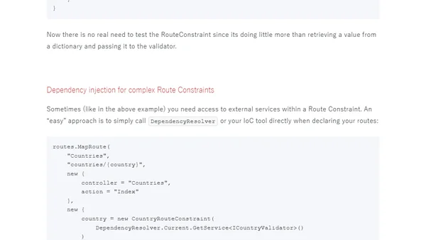 Improving ASP.NET MVC Routing Configuration