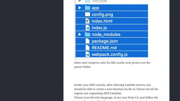 Running Webpack on AWS Lambda