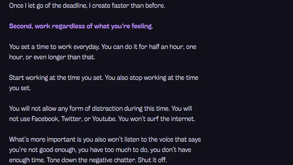 Dealing with overwhelm