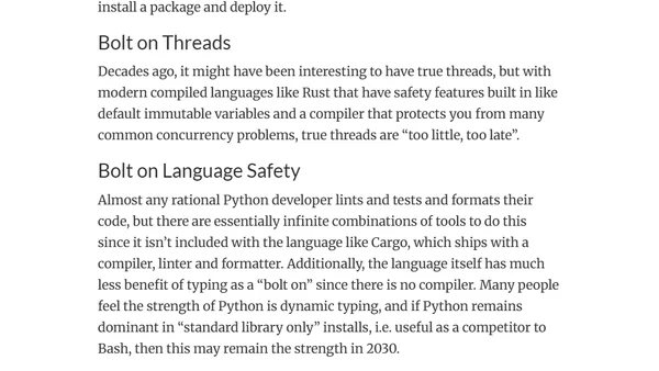 The Four Horseman of the Python S-Curve