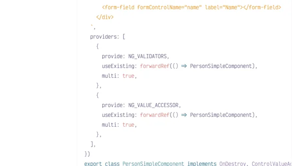 Working with Angular forms in an enterprise environment