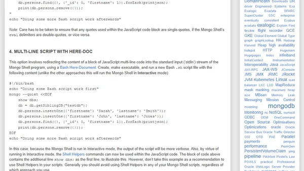 Running a Mongo Shell Script From Within A Larger Bash Script