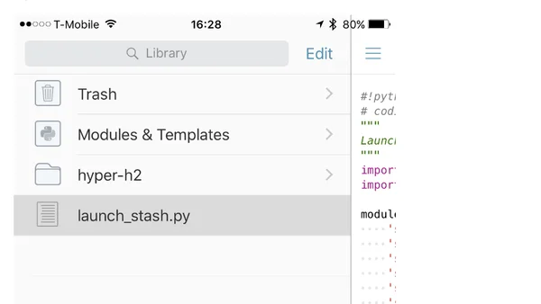 Python on iOS