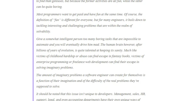Imaginary Problems Are the Root of Bad Software
