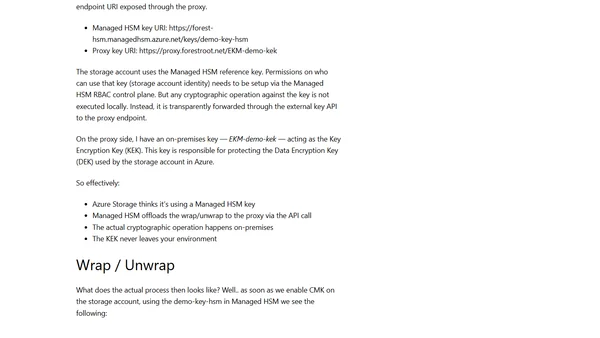 External Key Management in Managed HSM