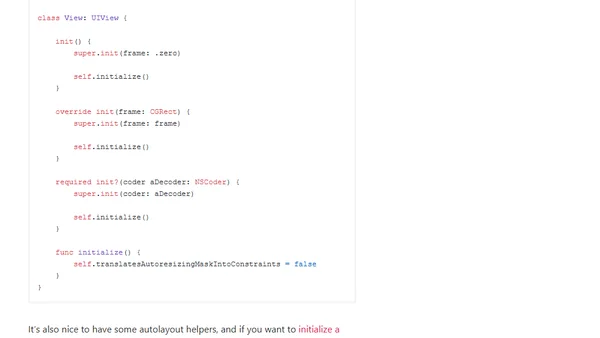 UIKit init patterns