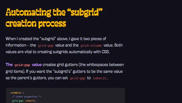Faux Subgrid