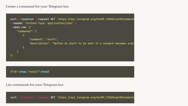 Telegram bot - BOT_COMMAND_INVALID