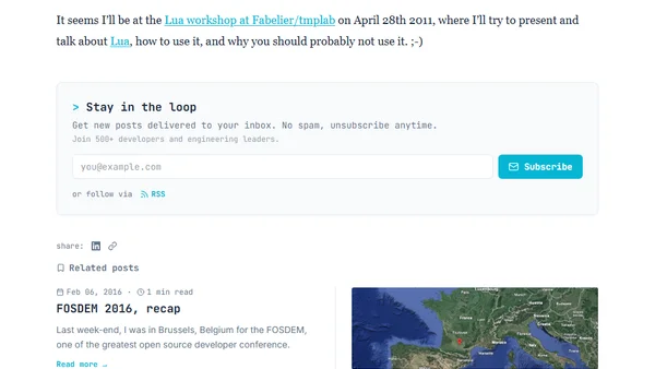 Lua workshop at Fabelier/tmplab