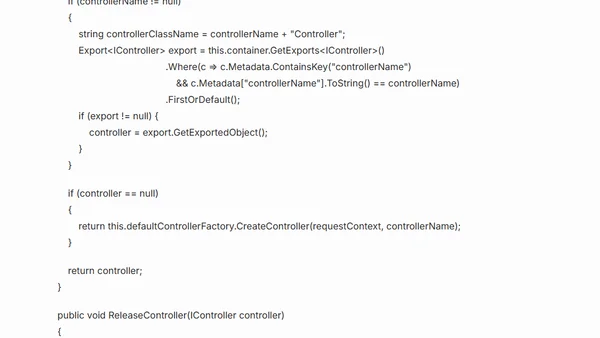 ASP.NET MVC and the Managed Extensibility Framework (MEF)