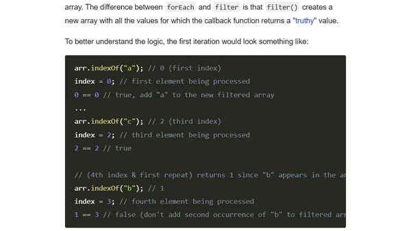 Remove duplicates in Arrays