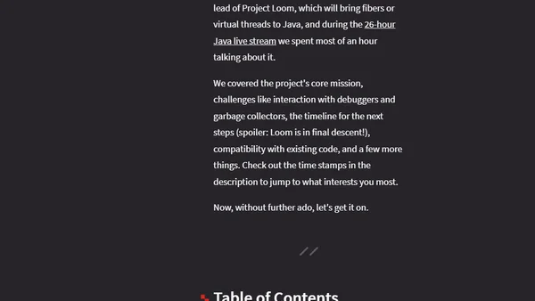 The State of Project Loom with Ron Pressler