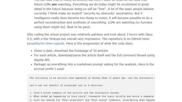 Auto-grading decade-old Hacker News discussions with hindsight