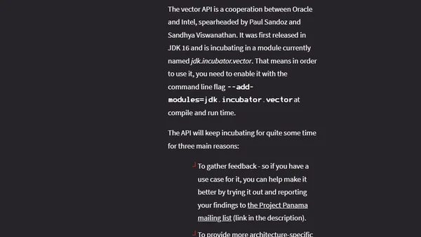 Vector API, Record Serialization, And Java 17 Release Schedule - Inside Java Newscast #2