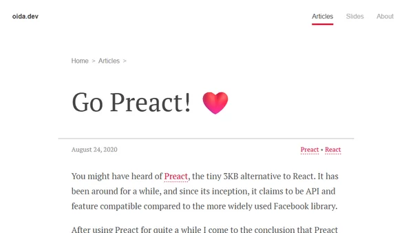 Go Preact! ❤️