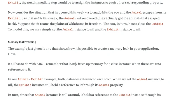 Strong, Weak, and Unowned – Sorting out ARC and Swift