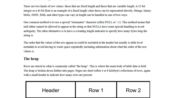 How a SQL database works
