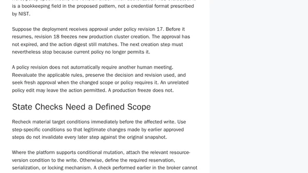 AI Agent Authorization: Approval Is Not a Blank Check