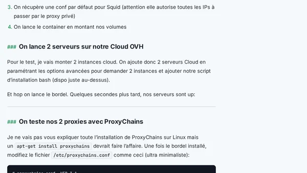 Monter un proxy privé Squid en 30 secondes sous Docker