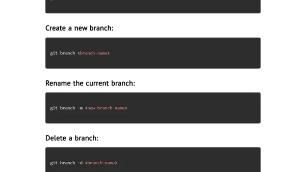 Git Cheat Sheet