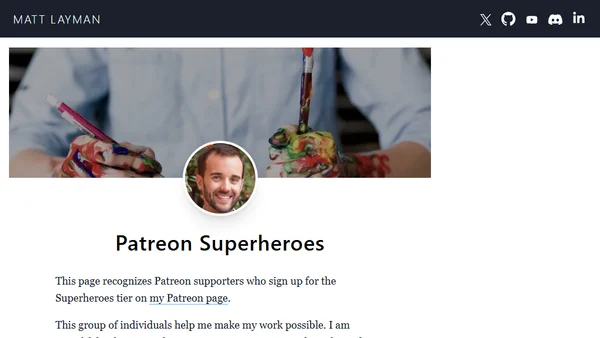 Patreon Superheroes