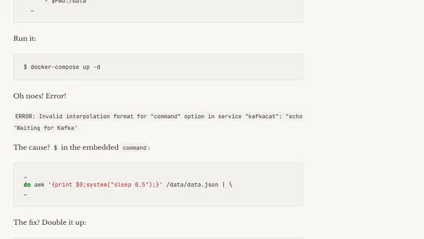 ERROR: Invalid interpolation format for "command" option in service…