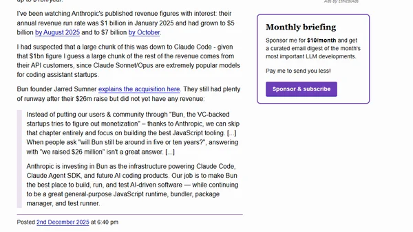 Anthropic acquires Bun