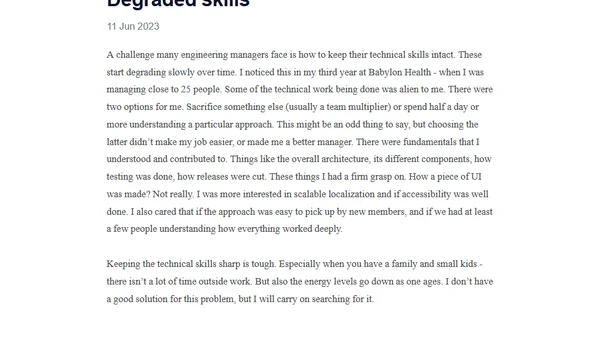 Degraded skills