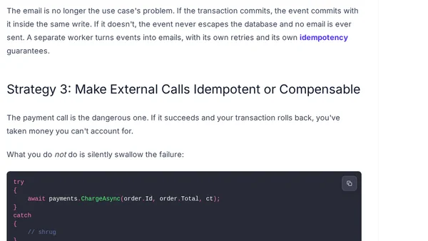 When Your Use Case Half-Succeeds: Designing for Partial Failure in .NET