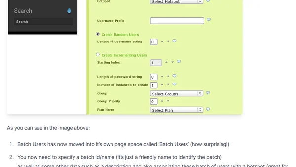 daloRADIUS New Batch Users Management