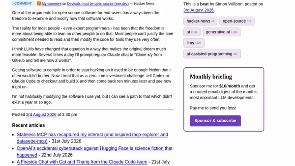 Devtools must be open source (exe.dev)