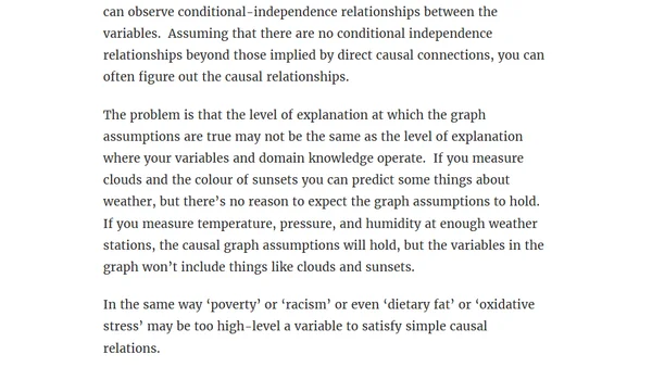 Problems with faithfulness and the causal Markov property (II)