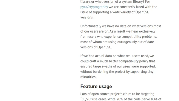 Telemetry for Open Source