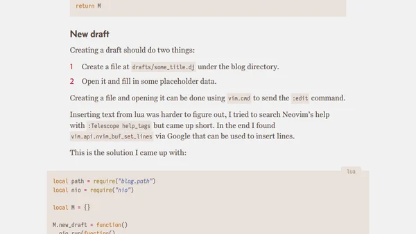 Customizing Neovim