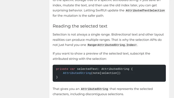 Build A Rich Text Editor With SwiftUI And AttributedString