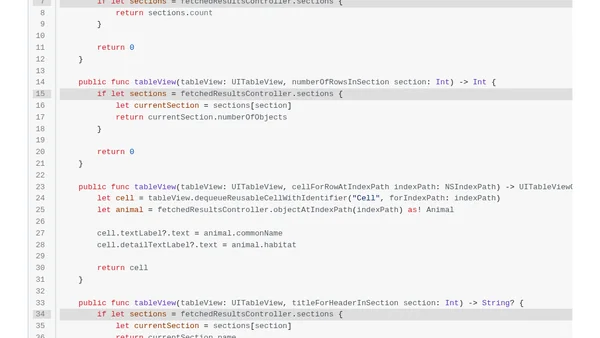 Displaying Data With NSFetchedResultsController and Swift