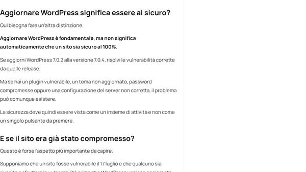 WordPress sotto attacco: cosa è successo tra luglio e agosto 2026