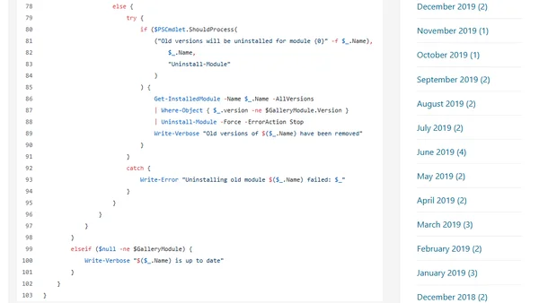 Update all PowerShell modules on a system